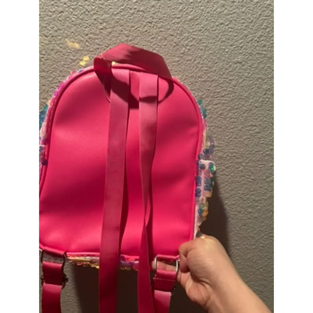 Cat Sparkled Mini Pink Backpack